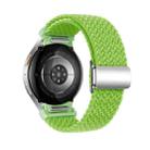 For Samsung Galaxy Watch 7 / 6 / 5 / 4 Nylon Loop Magnetic Buckle Watch Band(Yellow Green) - 2