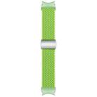 For Samsung Galaxy Watch 7 / 6 / 5 / 4 Nylon Loop Magnetic Buckle Watch Band(Yellow Green) - 3