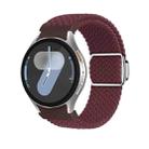 For Samsung Galaxy Watch 7 / 6 / 5 / 4 Nylon Loop Magnetic Buckle Watch Band(Wine Red) - 1