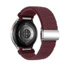 For Samsung Galaxy Watch 7 / 6 / 5 / 4 Nylon Loop Magnetic Buckle Watch Band(Wine Red) - 2