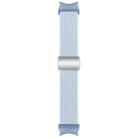 For Samsung Galaxy Watch 7 / 6 / 5 / 4 Nylon Loop Magnetic Buckle Watch Band(Fog Blue) - 3