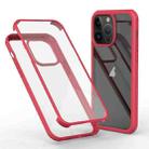 For iPhone 13 Pro Max Double-sided Plastic Glass Phone Protective Case(Red) - 1