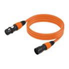 JC1015 XLR 3pin Male to Female Audio Cable, Length:1m(Orange) - 1