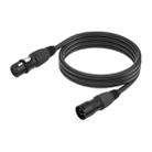 JC1015 XLR 3pin Male to Female Audio Cable, Length:1m(Black) - 1