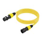 JC1015 XLR 3pin Male to Female Audio Cable, Length:1m(Yellow) - 1