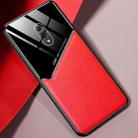 For OPPO K3 All-inclusive Leather + Organic Glass Protective Case with Metal Iron Sheet(Red) - 1