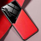 For OPPO Realme X2 All-inclusive Leather + Organic Glass Protective Case with Metal Iron Sheet(Red) - 1