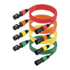 4 Color / Set JC1015 XLR 3pin Male to Female Audio Cable, Length:1.8m - 1