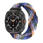 For Samsung Galaxy Watch Ultra 47mm Slide Buckle Nylon Braided Watch Band(Denim Color) - 1