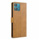 For Motorola Edge 40 Neo N.BEKUS CSJ-P1 Solid Color Leather Phone Case(Brown) - 3