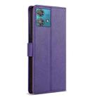 For Motorola Edge 40 Neo N.BEKUS CSJ-P1 Solid Color Leather Phone Case(Purple) - 3