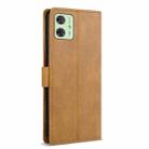 For Motorola Moto G54 N.BEKUS CSJ-P1 Solid Color Leather Phone Case(Brown) - 3