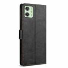 For Motorola Moto G54 N.BEKUS CSJ-P1 Solid Color Leather Phone Case(Black) - 3