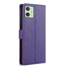 For Motorola Moto G54 N.BEKUS CSJ-P1 Solid Color Leather Phone Case(Purple) - 3