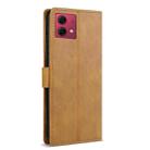 For Motorola Moto G84 N.BEKUS CSJ-P1 Solid Color Leather Phone Case(Brown) - 3