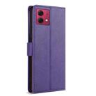 For Motorola Moto G84 N.BEKUS CSJ-P1 Solid Color Leather Phone Case(Purple) - 3