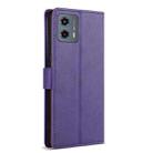 For Motorola Moto G Stylus 2024 N.BEKUS CSJ-P1 Solid Color Leather Phone Case(Purple) - 3