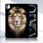 For iPad Pro 11 2024 Color Painting Pattern Smart Tablet TPU Case(Lion) - 2