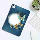 For iPad Pro 11 2024 Color Painting Pattern Smart Tablet TPU Case(Butterfly Circle) - 3