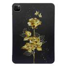 For iPad Pro 11 2022 / 2021 / 2020 Color Painting Pattern Smart Tablet TPU Case(Golden Rose) - 1