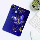 For iPad Pro 11 2022 / 2021 / 2020 Color Painting Pattern Smart Tablet TPU Case(Blue Butterfly) - 3