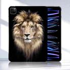 For iPad Pro 11 2022 / 2021 / 2020 Color Painting Pattern Smart Tablet TPU Case(Lion) - 2