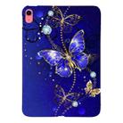 For iPad 10th Gen 10.9 2022 Color Painting Pattern Smart Tablet TPU Case(Blue Butterfly) - 1