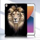 For iPad 10.2 2021 / 2020 / 2019 Color Painting Pattern Smart Tablet TPU Case(Lion) - 2