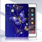 For iPad mini 3 / 2 / 1 Color Painting Pattern Smart Tablet TPU Case(Blue Butterfly) - 2