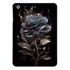 For iPad mini 3 / 2 / 1 Color Painting Pattern Smart Tablet TPU Case(Black Rose) - 1