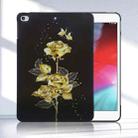 For iPad mini 5 / 4 Color Painting Pattern Smart Tablet TPU Case(Golden Rose) - 2