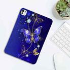 For iPad Pro 13 2024 Color Painting Pattern Smart Tablet TPU Case(Blue Butterfly) - 3