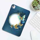 For iPad Pro 13 2024 Color Painting Pattern Smart Tablet TPU Case(Butterfly Circle) - 3