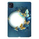 For itel Pad One Color Painting Pattern Smart Tablet TPU Case(Butterfly Circle) - 1