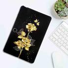 For OPPO Pad Neo / Pad Air2 Color Painting Pattern Smart Tablet TPU Case(Golden Rose) - 3