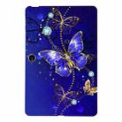 For OPPO Pad Neo / Pad Air2 / Pad Go Color Painting Pattern Smart Tablet TPU Case(Blue Butterfly) - 1