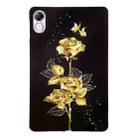 For Honor Pad X8 Pro / X9 Color Painting Pattern Smart Tablet TPU Case(Golden Rose) - 1