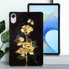 For Honor Pad X8 Pro / X9 Color Painting Pattern Smart Tablet TPU Case(Golden Rose) - 2