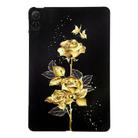 For Honor Pad X8a Color Painting Pattern Smart Tablet TPU Case(Golden Rose) - 1