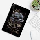 For Honor Pad X8a Color Painting Pattern Smart Tablet TPU Case(Black Rose) - 3
