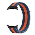 For Samsung Galaxy Watch Ultra 47mm Plastic Connector Nylon Loop Watch Band(Blue Orange Blue) - 2