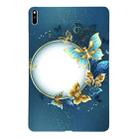 For Huawei MatePad Pro 10.8 2021 Color Painting Pattern Smart Tablet TPU Case(Butterfly Circle) - 1