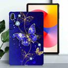 For Huawei MatePad SE 11 2024 Color Painting Pattern Smart Tablet TPU Case(Blue Butterfly) - 2