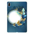 For Huawei MatePad SE 11 2024 Color Painting Pattern Smart Tablet TPU Case(Butterfly Circle) - 1