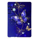 For Huawei MediaPad T5 Color Painting Pattern Smart Tablet TPU Case(Blue Butterfly) - 1