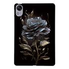 For Huawei MatePad 11.5 S Color Painting Pattern Smart Tablet TPU Case(Black Rose) - 1