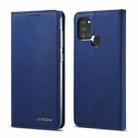For Samsung Galaxy A21s LC.IMEEKE LC-002 Series Skin Hand Feeling PU + TPU Horizontal Flip Leather Case with Holder & Card Slot & Wallet(Blue) - 1
