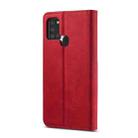 For Samsung Galaxy A21s LC.IMEEKE LC-002 Series Skin Hand Feeling PU + TPU Horizontal Flip Leather Case with Holder & Card Slot & Wallet(Red) - 3