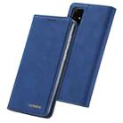 For Samsung Galaxy A41 LC.IMEEKE LC-002 Series Skin Hand Feeling PU + TPU Horizontal Flip Leather Case with Holder & Card Slot & Wallet(Blue) - 1