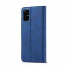 For Samsung Galaxy A41 LC.IMEEKE LC-002 Series Skin Hand Feeling PU + TPU Horizontal Flip Leather Case with Holder & Card Slot & Wallet(Blue) - 3
